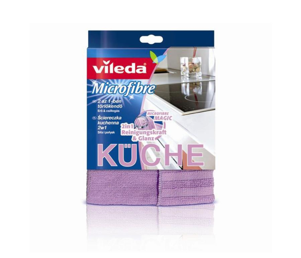 VILEDA Ściereczka kuchenna 2 w 1 z Mikrofibry 1 szt. - 393310 - zdjęcie